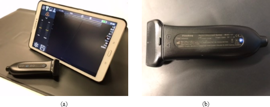 Historical SONOIQ Youkey Q7 with L11-4Ks linear head and Samsung tablet in Lisón et al.'s 2022 study
